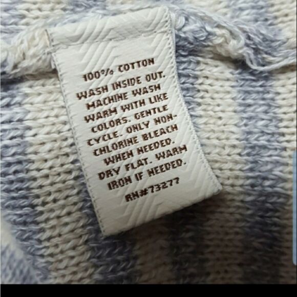 Sonoma Beige Striped Tunic Sweater - Picture 7 of 8